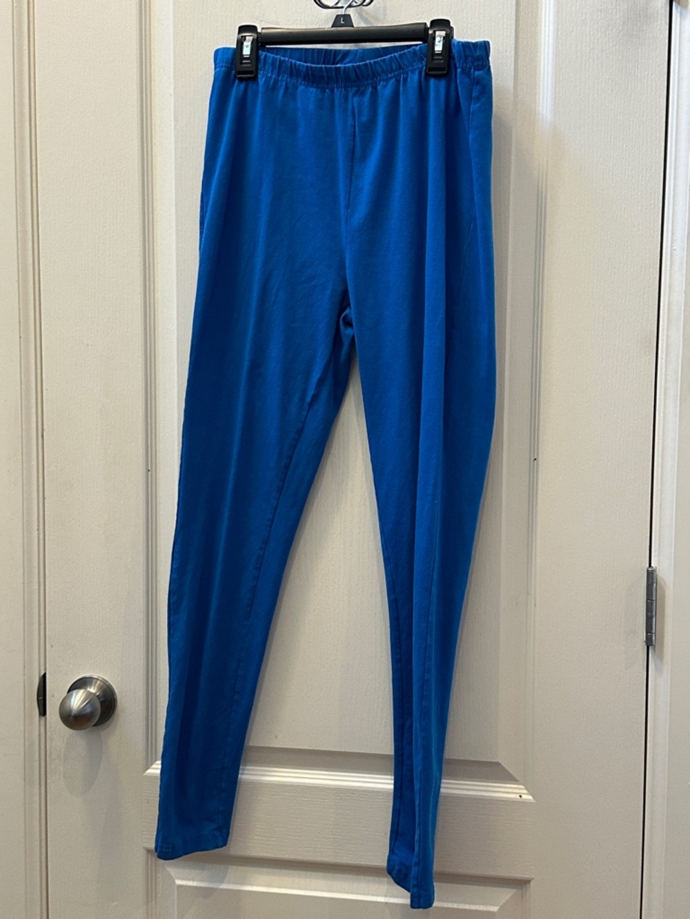 Woman Within Bright Blue Stretch Leggings